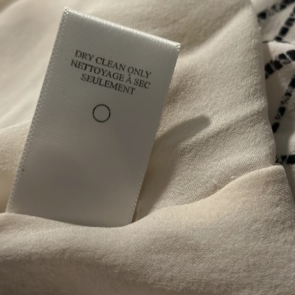 A.L.C,Luxury 100% Silk,(MSRP $311 on Revolve), Black & Cream Geo Design,EUC - Picture 8 of 10